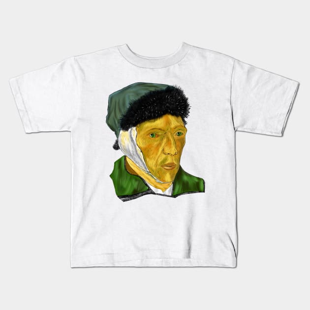 Vincent van Gogh Kids T-Shirt by anghewolf